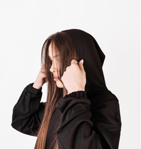 Худі жіноче H&M Zip-Top Sports Hoodie Black 1105174001 M