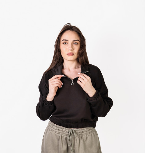 Худі жіноче H&M Zip-Top Sports Hoodie Black 1105174001 M