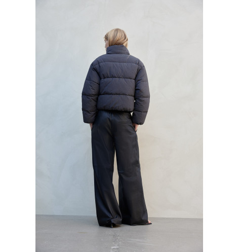 Пуховик жіночий H&M Short Puffer Jacket Grey 1228408007 XXS