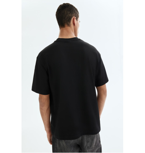 Футболка чоловіча H&M Relaxed Fit Black 1309319010 L