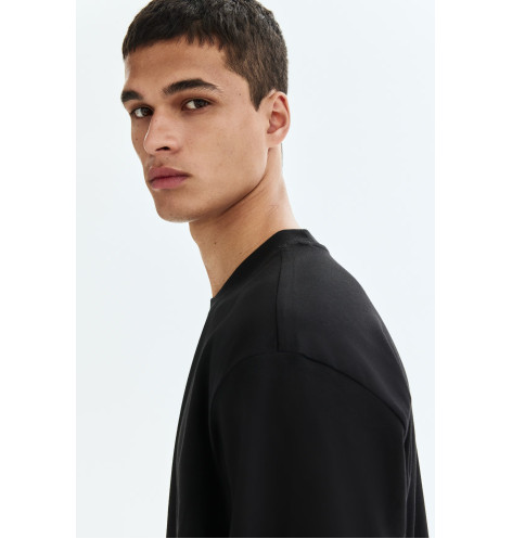 Футболка чоловіча H&M Relaxed Fit Black 1309319010 L