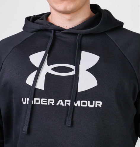 Худі чоловіче Under Armour Rival Logo Fleece Hoody Black 1379758-001 S