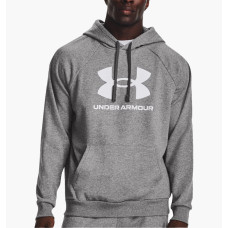 Худі чоловіче Under Armour Hooded Sweatshirt Ua Rival Fleece Logo Hd-Gry Grey 1379758-025 XXL