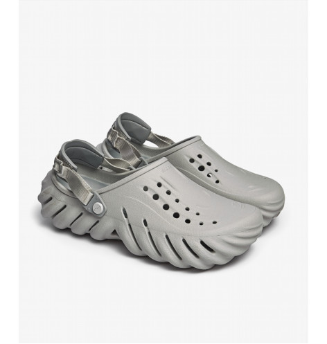 Тапочки чоловічі Crocs Echo Clog Grey 207937-1FT 37-38