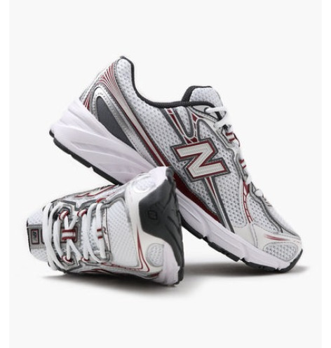 New Balance 740 White Mercury Red