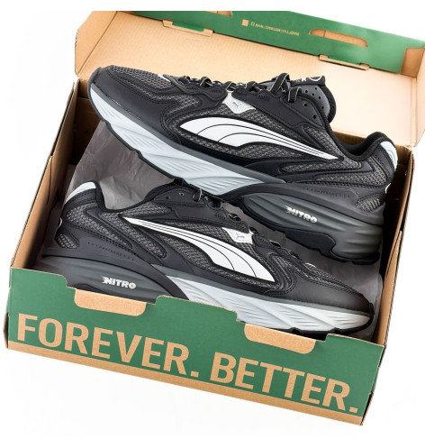 Puma Fade Nitro LS Black Cool Dark Gray