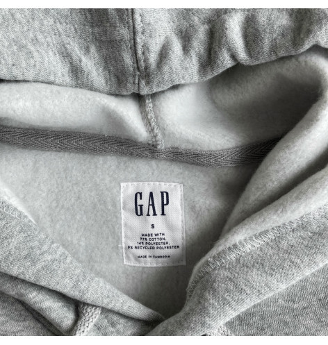 Худі чоловіче Gap Logo Hoodie Light Heather Grey 510981021 XL