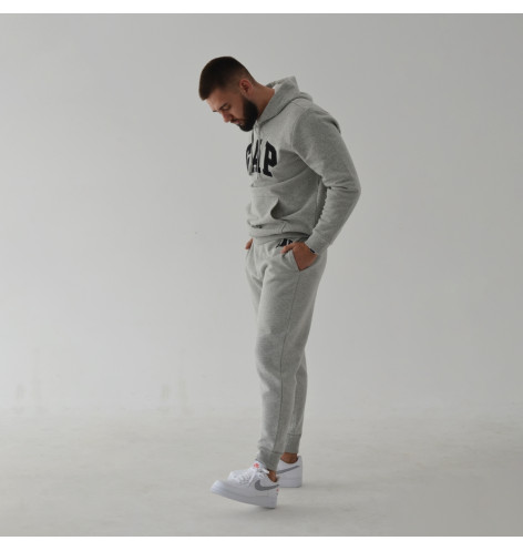Худі чоловіче Gap Logo Hoodie Light Heather Grey 510981021 XL