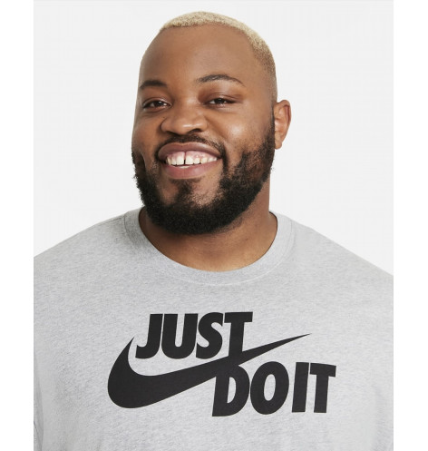 Футболка чоловіча Nike M Nsw Tee Just Do It Swoosh Grey AR5006-063 XXL