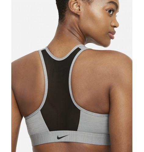 W NK DF SWSH ZIP FRONT BRA