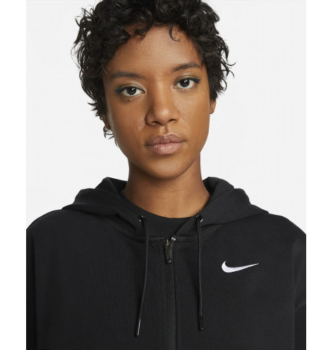 Толстовка Nike W Nsw Jrsy Os Fz Hoodie Black