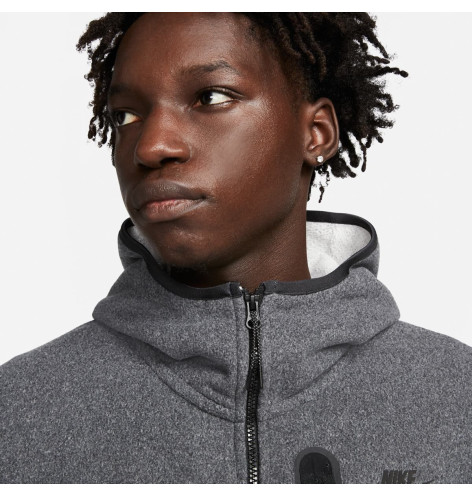 Толстовка NIKE NSW TCH FLC FZ WINTER HD GREY