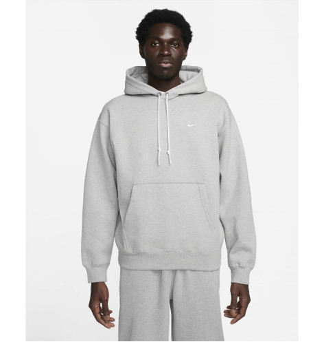 Nike Solo Swoosh Grey Hoodie