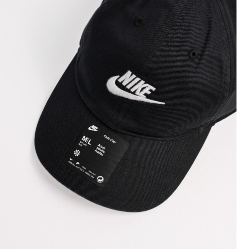 Кепка унісекс Nike Club Futura Wash Cap Black FB5368-011 S/M