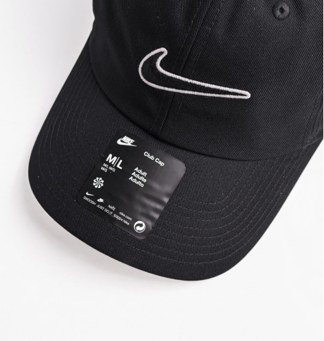 Кепка унісекс Nike Club Cap U Cb Swsh Black FB5369-010 M/L