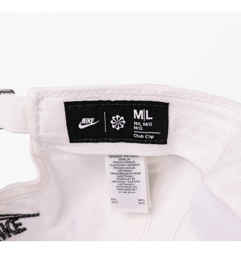 Кепка унісекс Nike U Club Cap U Cb Jdi L White FB5370-100 L/XL