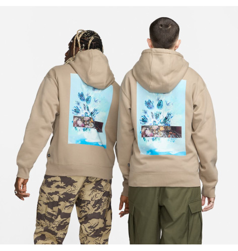 Худі унісекс Nike Sb Fleece Pullover Skate Hoodie Beige FB8581-247 L