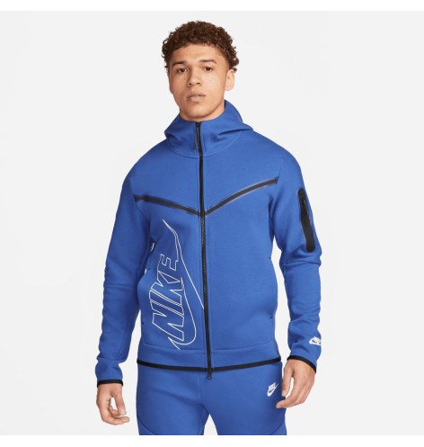 Толстовка NIKE TECH FLEECE HOODIE BLUE