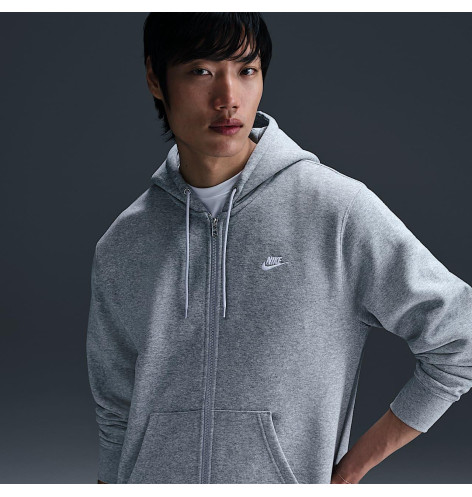 Толстовка чоловіча Nike Club Fleece Grey FN3861-063 XXL