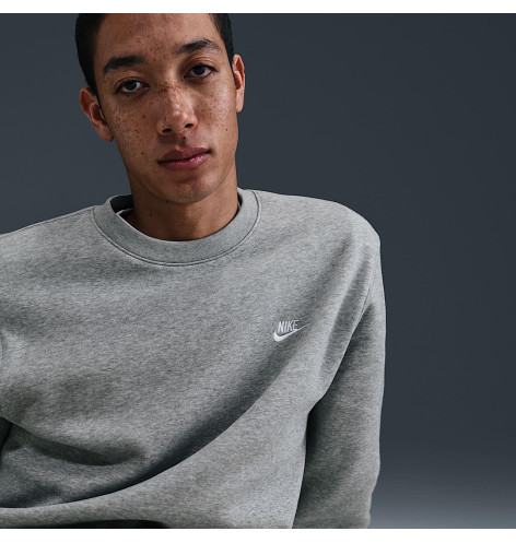 Світшот чоловічий Nike Club Bb Crew Grey FN3886-063 XL