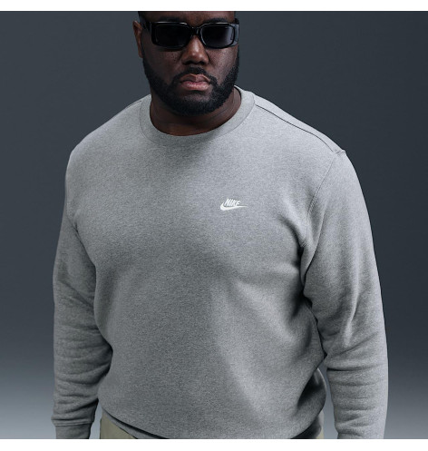 Світшот чоловічий Nike Club Bb Crew Grey FN3886-063 XL