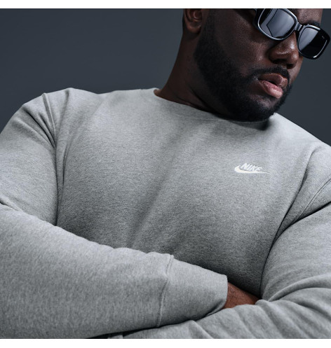 Світшот чоловічий Nike Club Bb Crew Grey FN3886-063 XL