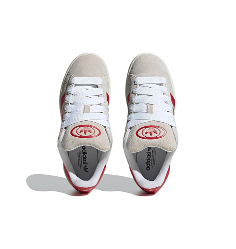 Adidas Campus 00s Crystal White Better Scarlet