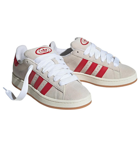 Adidas Campus 00s Crystal White Better Scarlet