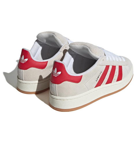 Adidas Campus 00s Crystal White Better Scarlet