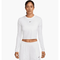 Лонгслів жіночий Nike Nsw Nk Chll Knt Ls Crp White HF5322-102 L