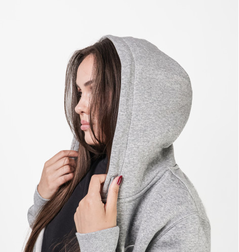 Толстовка жіноча Nike Sportswear Phoenix Fleece Grey HJ0995-063 L