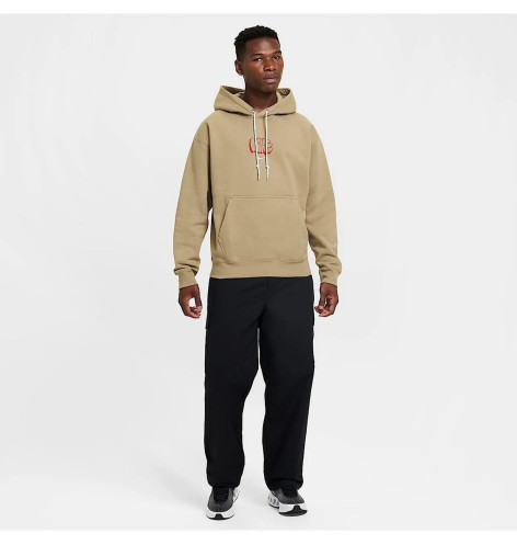 Nike Solo Swoosh Beige Hoodie