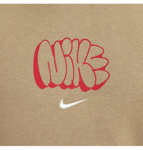 Nike Solo Swoosh Beige Hoodie