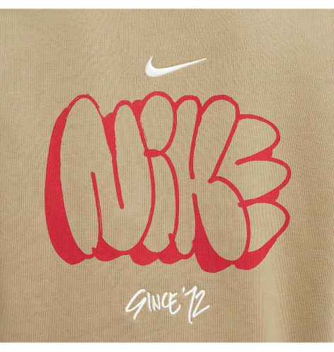 Nike Solo Swoosh Beige Hoodie