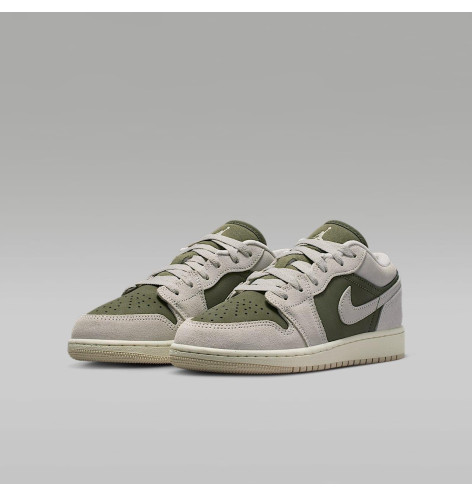 Air Jordan 1 Low SE GS Medium Olive Sail
