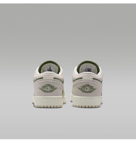Air Jordan 1 Low SE GS Medium Olive Sail