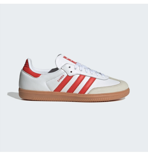 Adidas Samba OG White Solar Red Gum