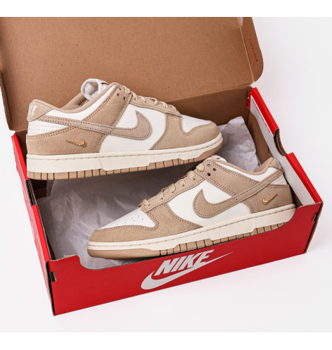 Nike Dunk Low Sail Metallic Gold Linen