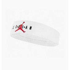 Повязка на Голову JORDAN JUMPMAN TERRY HEADBAND WHITE/GYM RED OSFM