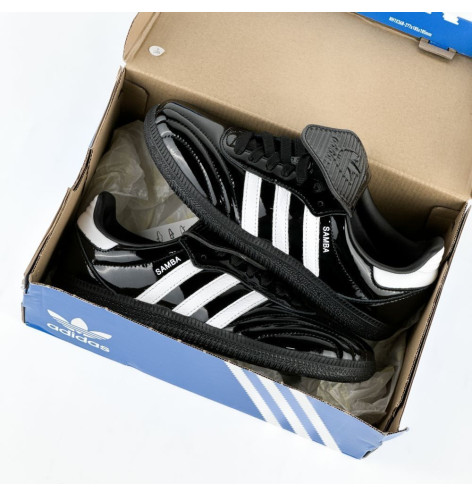 Adidas Samba LT Core Black Patent Leather