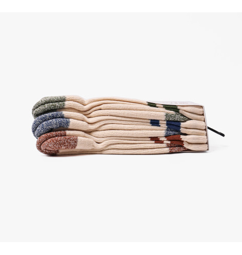 Шкарпетки New Balance Active Lifestyle Striped Crew Socks (3 пари) Beige LAS35210AS3 39-42