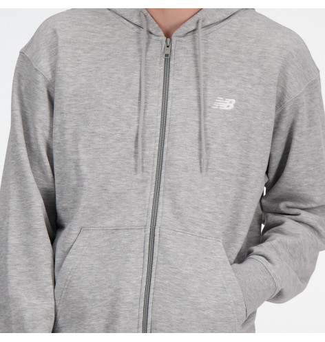 Толстовка чоловіча New Balance Sport Essentials Full Zip Grey MJ41502AG XL