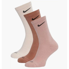 Шкарпетки унісекс Nike U Nk Evry Plus Cush Crew (3 пари) Beige Sx6888-914 38-42