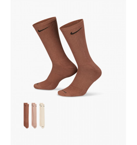 Шкарпетки унісекс Nike U Nk Evry Plus Cush Crew (3 пари) Beige Sx6888-914 38-42