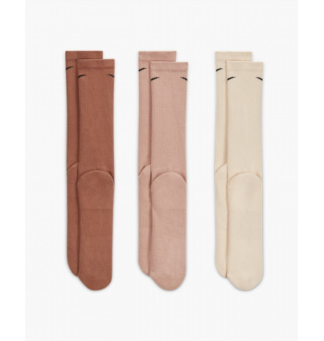Шкарпетки унісекс Nike U Nk Evry Plus Cush Crew (3 пари) Beige Sx6888-914 38-42