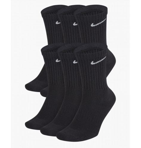 Шкарпетки унісекс Nike U EVERYDAY CUSH CREW (6 пар) Black SX7666-010 34-38