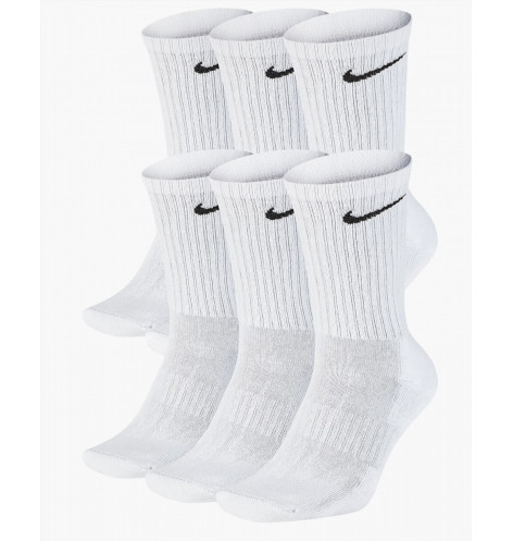 Шкарпетки унісекс Nike Everyday Cushion (6 пар) Crew Socks White SX7666-100 46-50