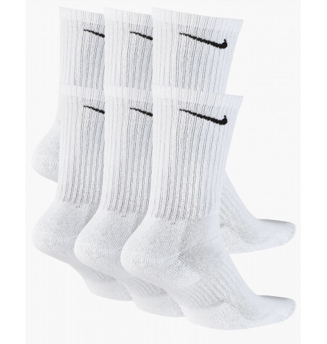 Шкарпетки унісекс Nike Everyday Cushion (6 пар) Crew Socks White SX7666-100 46-50