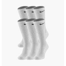 Шкарпетки унісекс Nike Everyday Cushion (6 пар) Crew Socks White SX7666-100 46-50