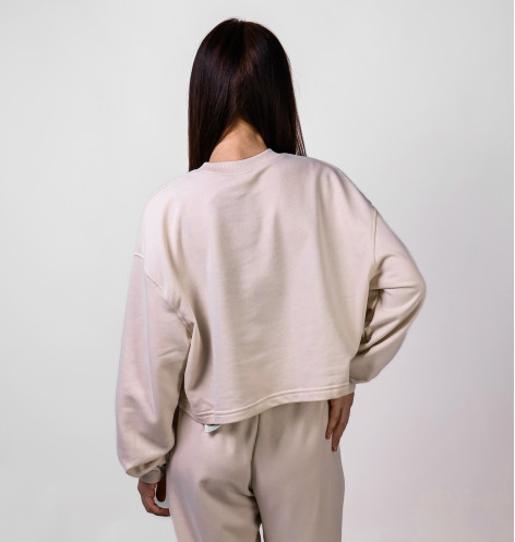 Світшот жіночий New Balance Coastal Fleece Beige WT51514LIN S